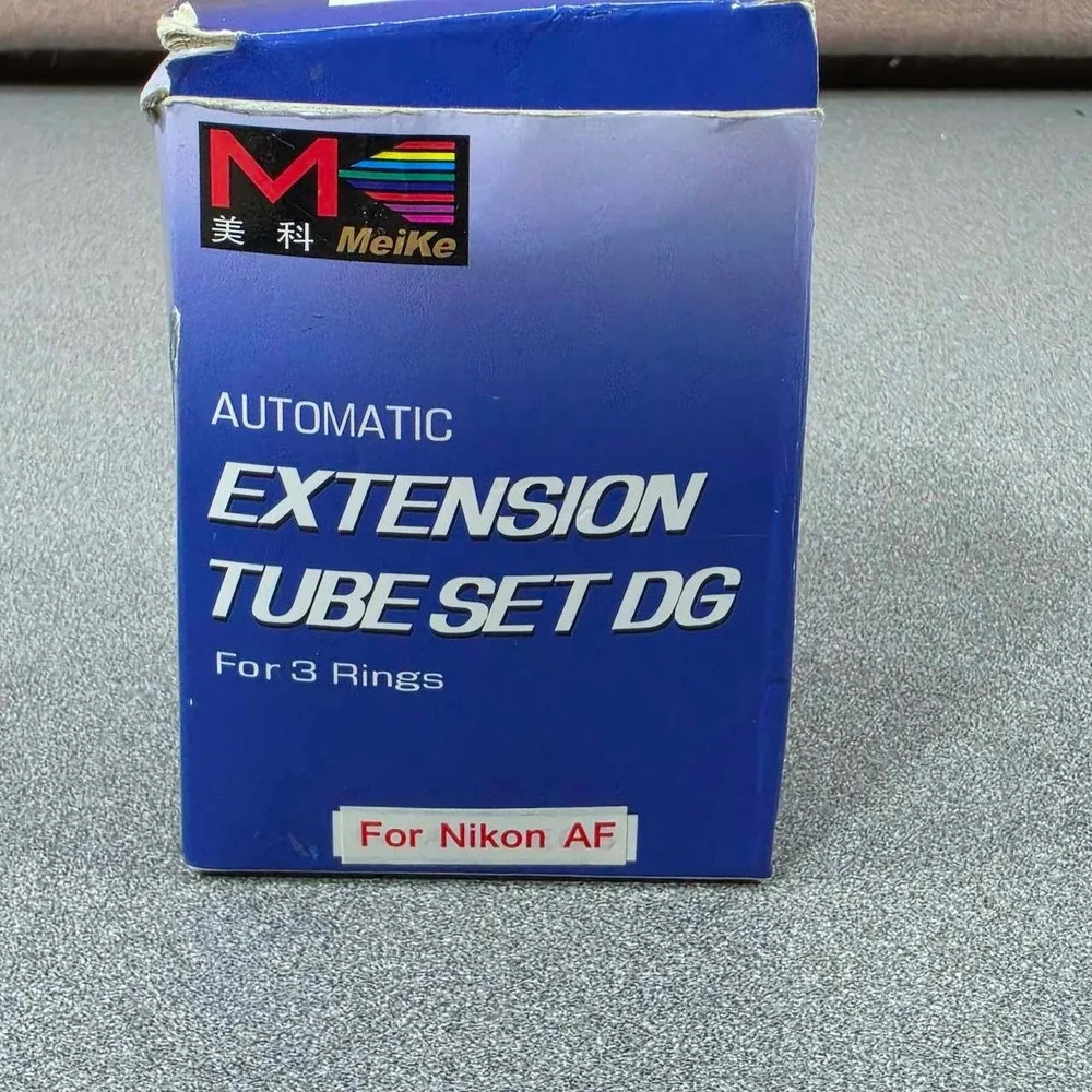 Meike Extension Tube Set Nikon AF 12mm 20mm 36mm Black Excellent DG Macro Rings